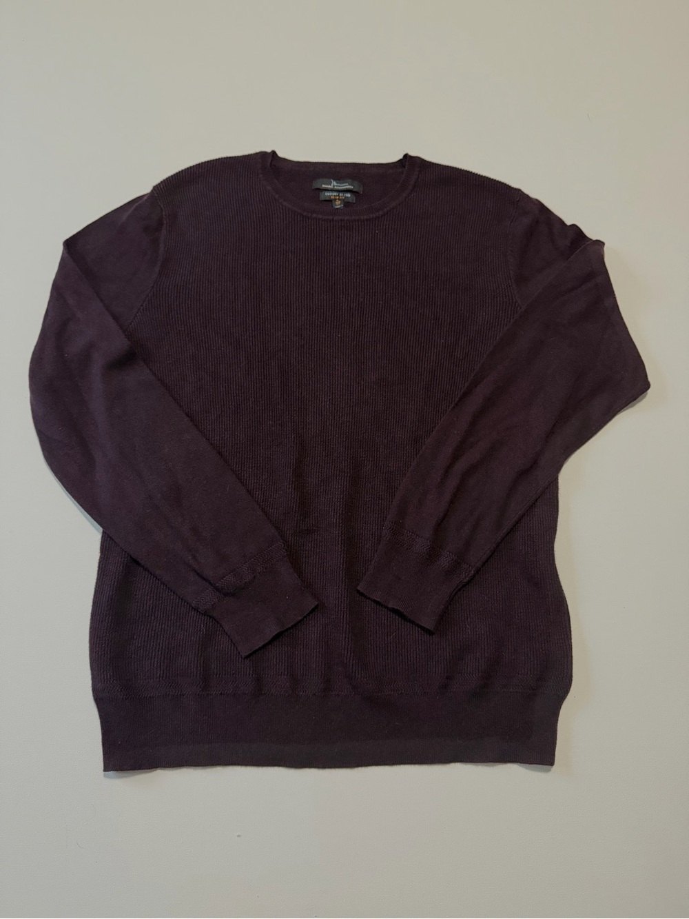 Marc Anthony Men’s Wine Luxury Blend Slim Fit Sweater - SZ: Large - Picture 2 of 8